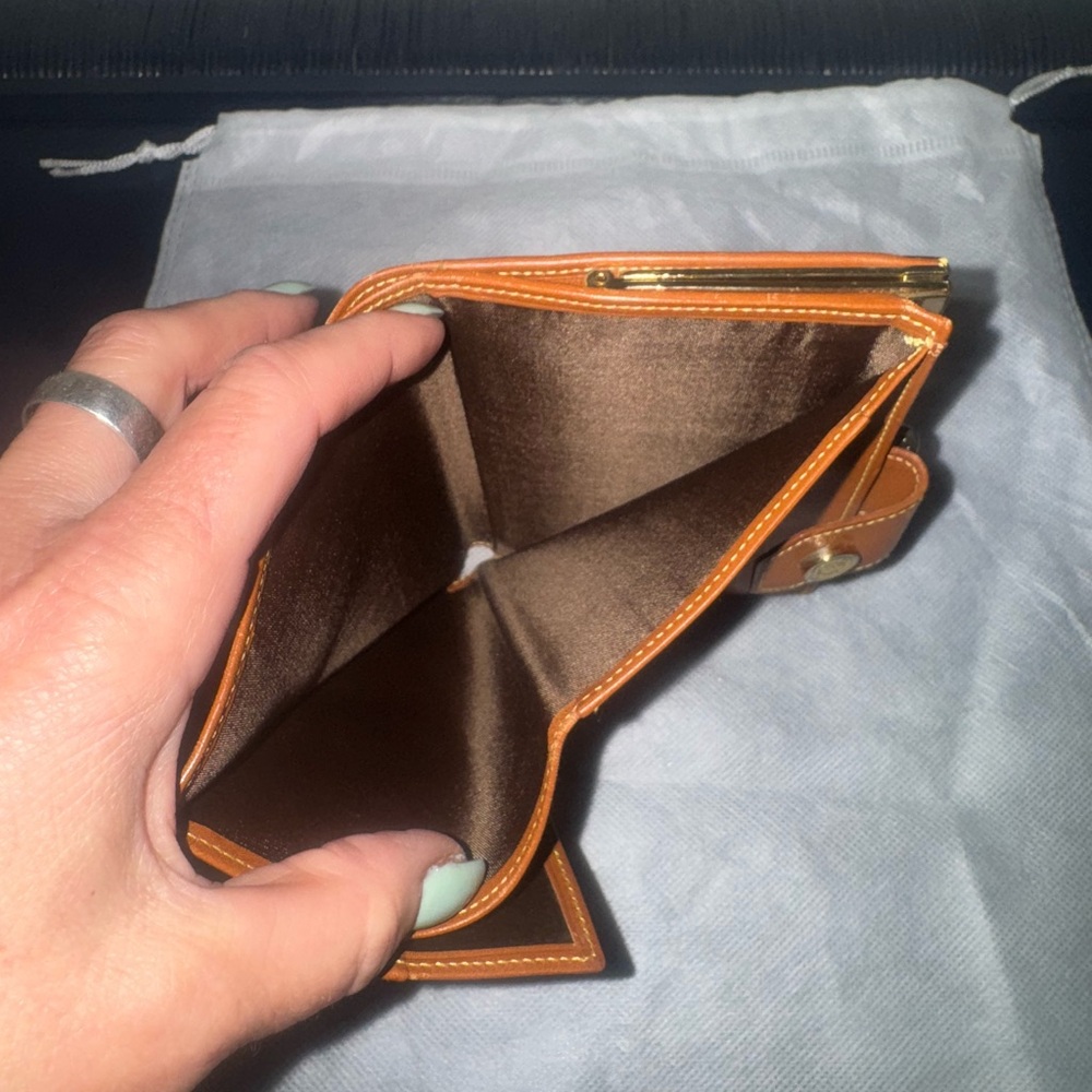 Loewe Tan Leather Wallet with Gold Accent - Picture 4 of 11